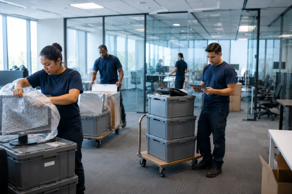 Flood Brothers managing a corporate office relocation
