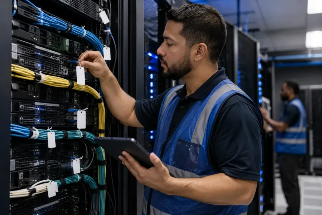 Secure IT relocation with documented chain-of-custody for a data center client