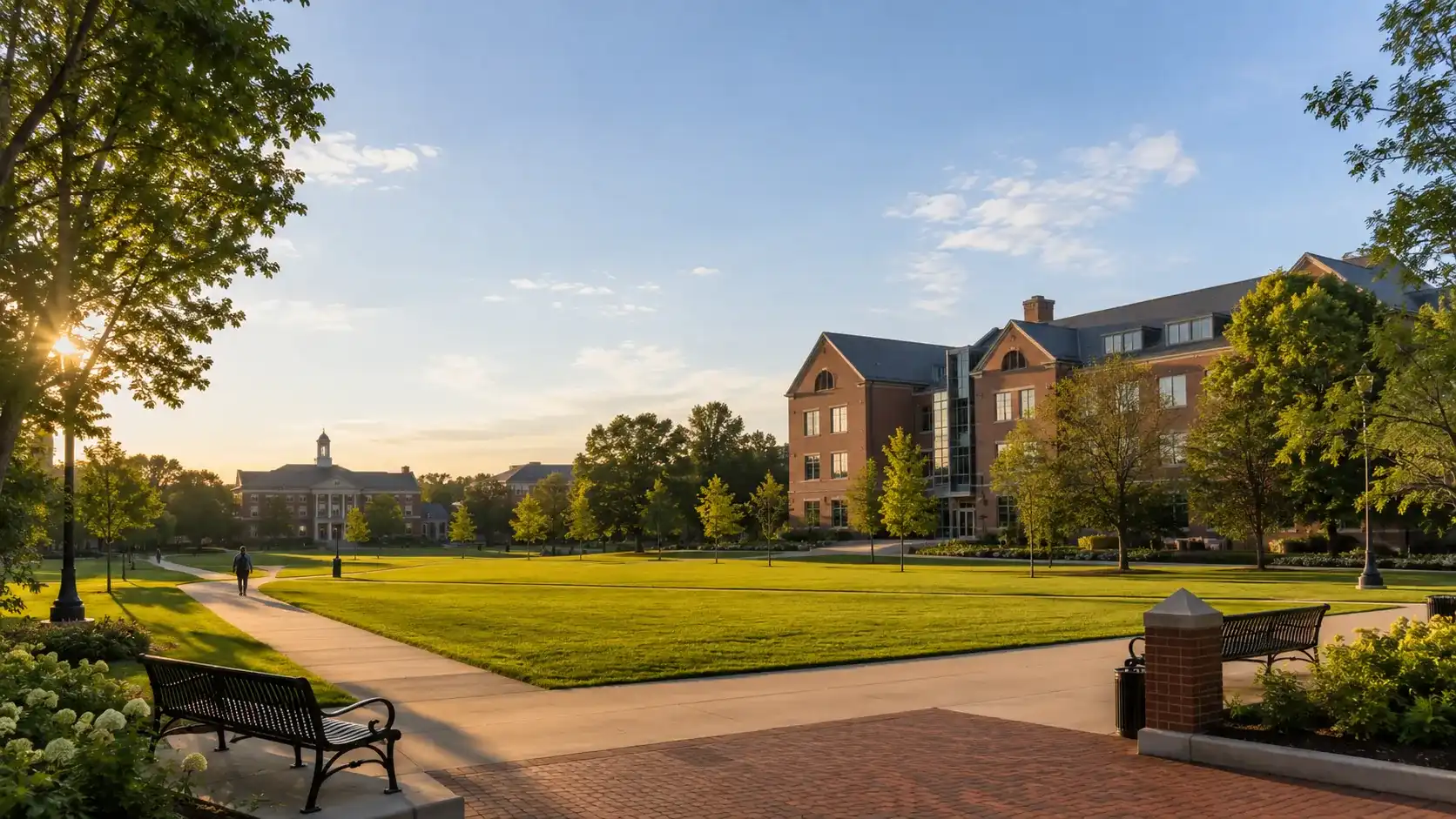 University campus ready for the first day of classes after a Flood Brothers relocation